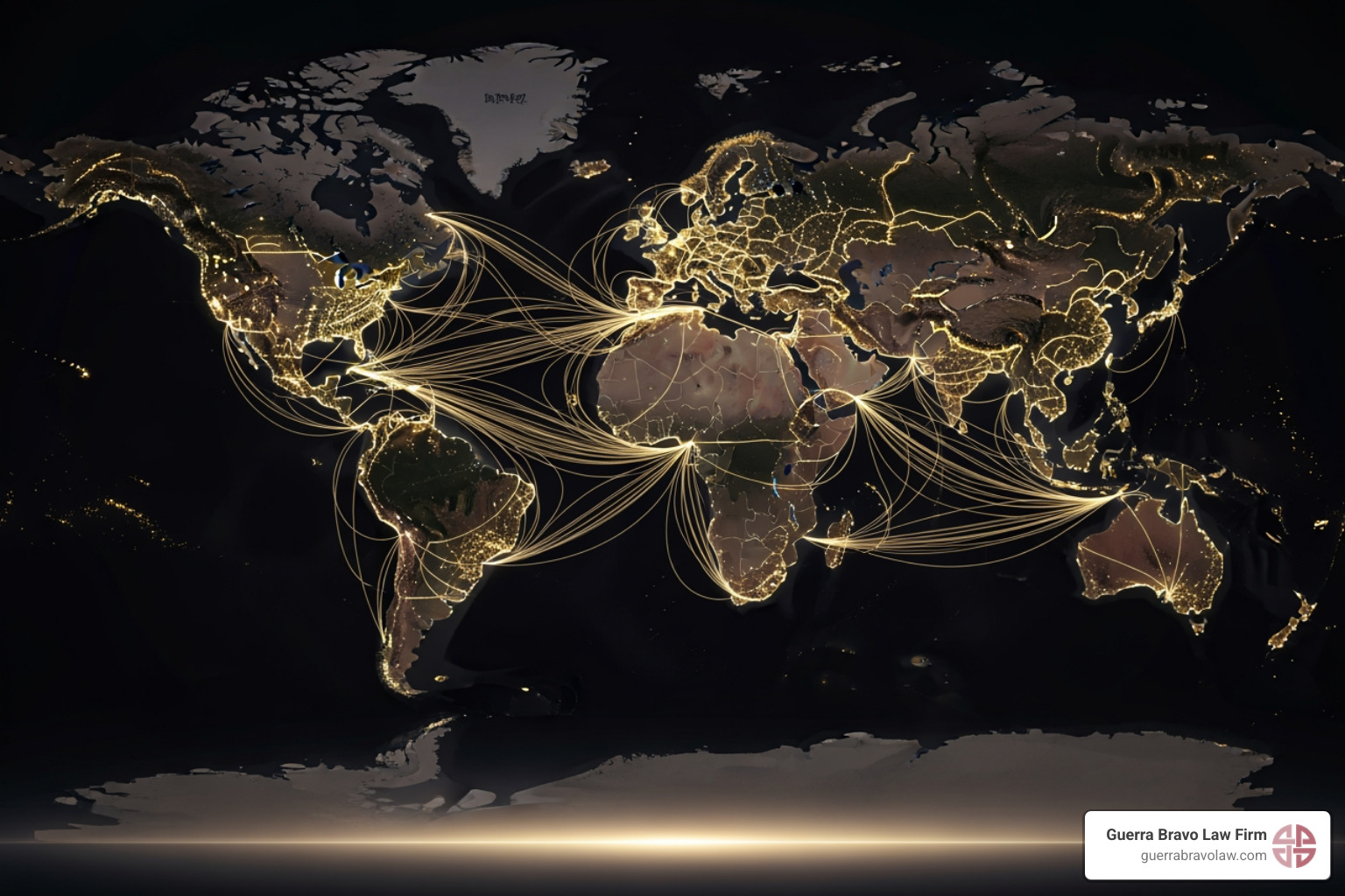 mapa del mundo con flujos migratorios - Asilo por persecucion