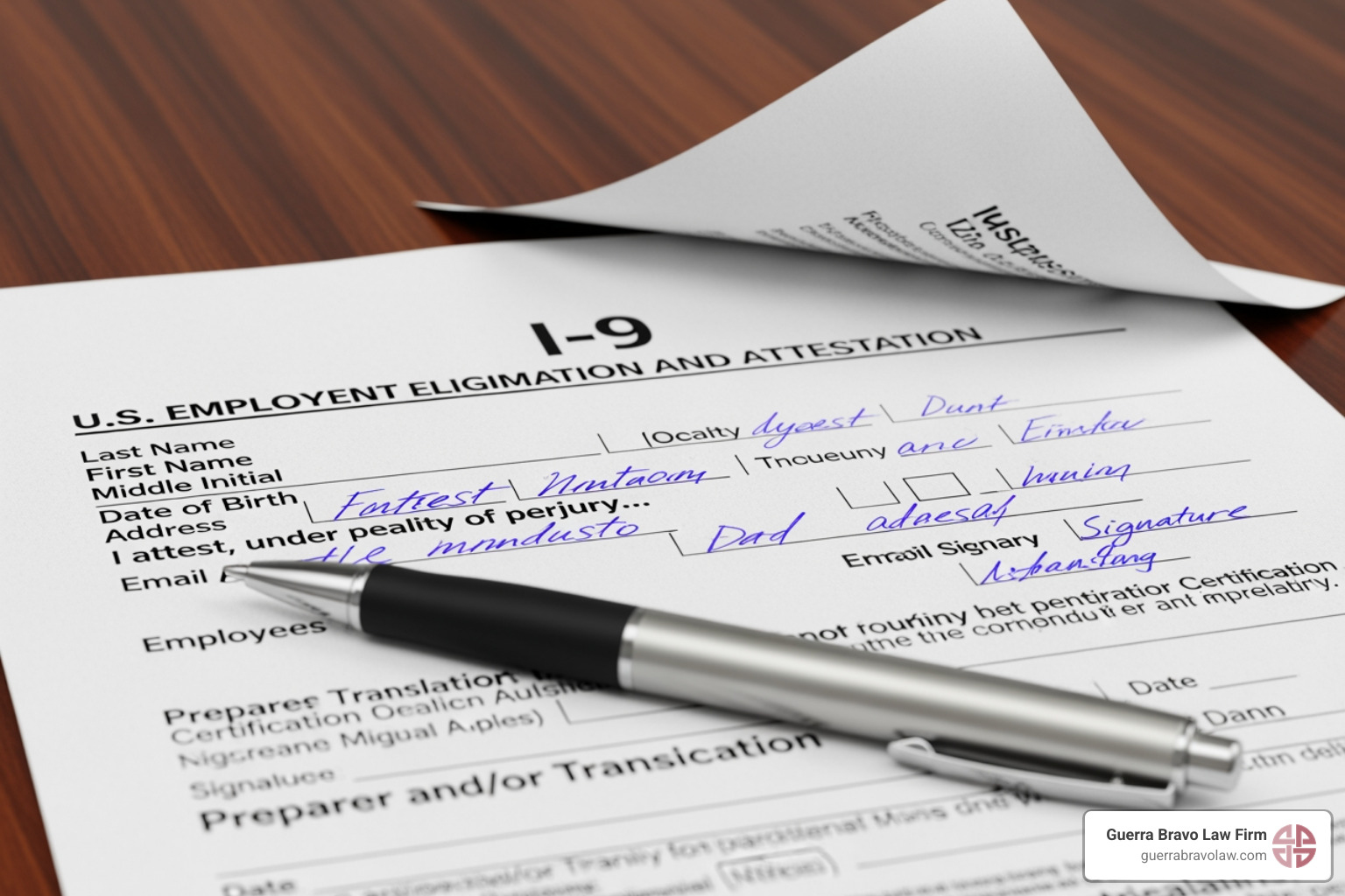close-up on a Form I-9 document - what is immigration compliance close-up on a Form I-9 document - what is immigration compliance